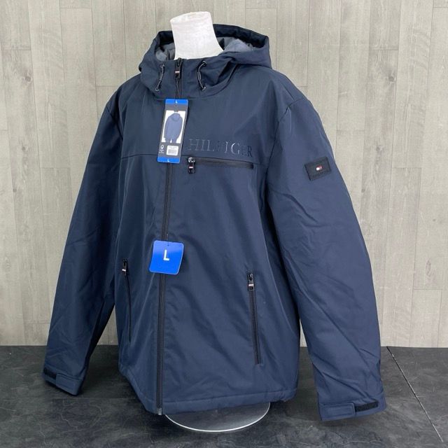 ナイロンジャケット 【展示品】 タグ付き TOMMY HIFIGER トミーヒルフィガー ネイビー 410 メンズ  Lサイズ ART.1522351 【中古】 /59255