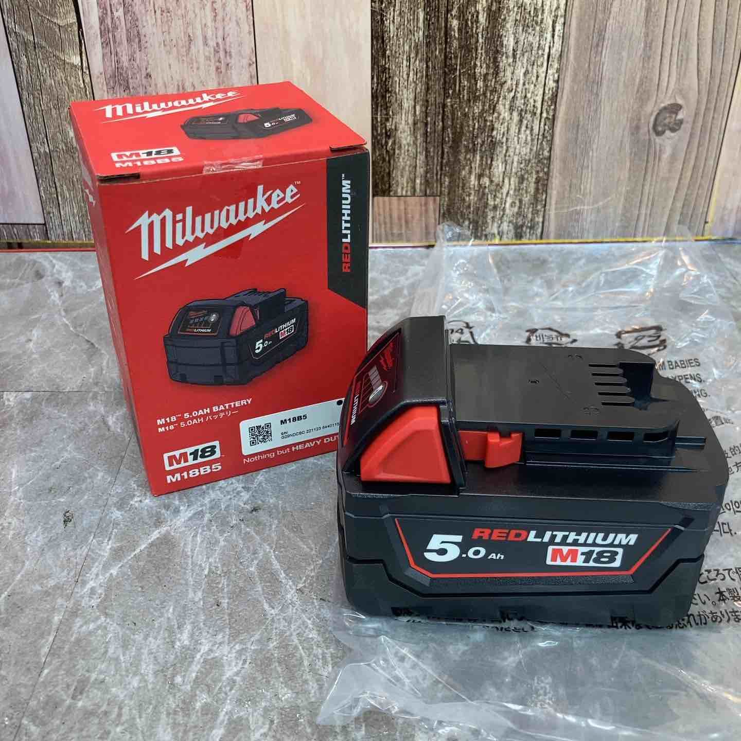 Milwaukee ミルウォーキー 18Vバッテリー M18B5JP 八潮店