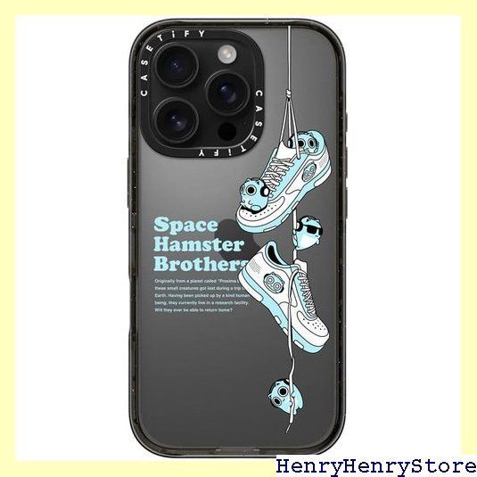 CASETiFY インパクト iPhone 16 Pro ケース スリム | 2.5mの落下試験をクリア MIL規格4倍相当 | ワイヤレス充電に対応 - SHOES - クリア ブラック 1954