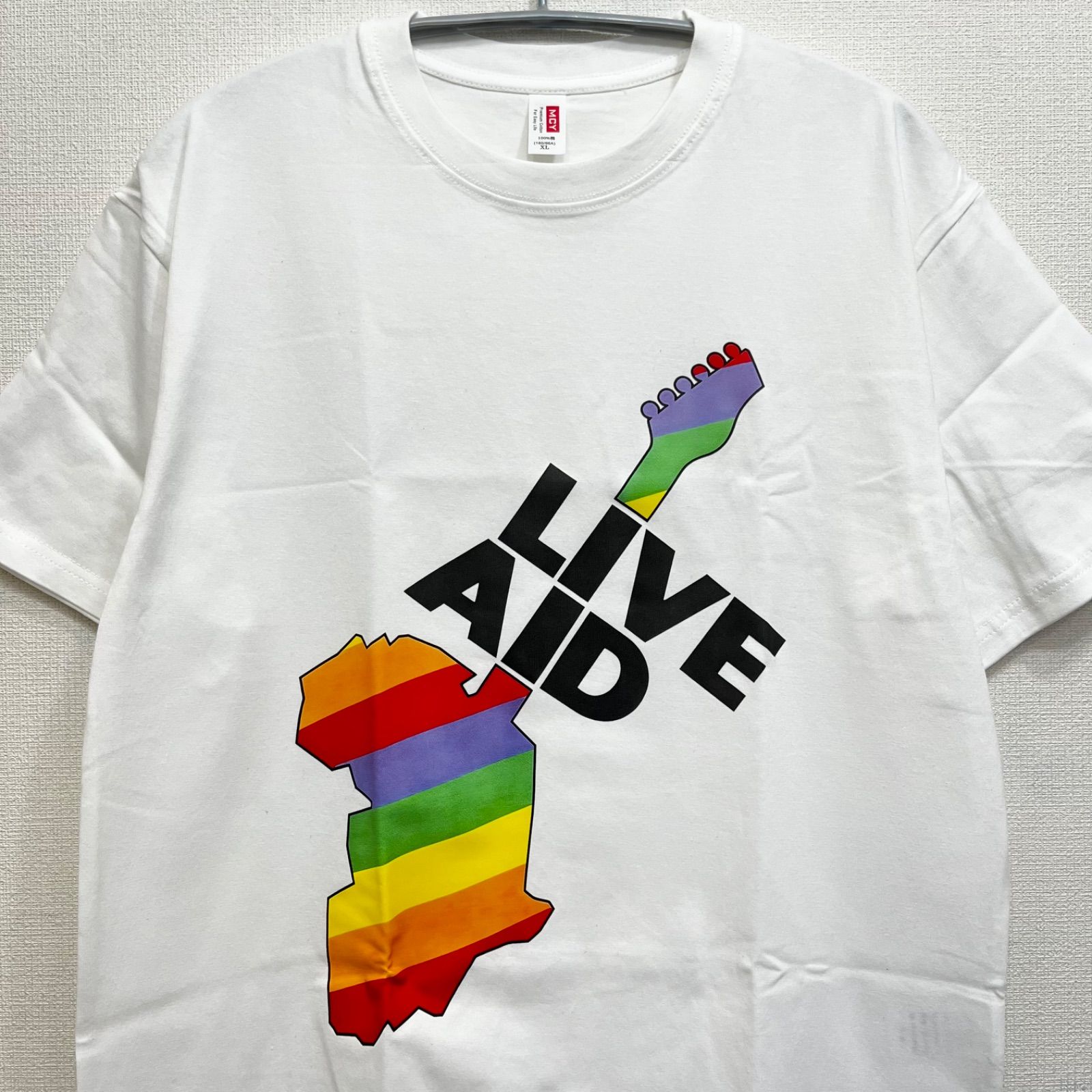 新品 ライブエイド LIVE AID ミュージックTシャツ バンドTシャツ