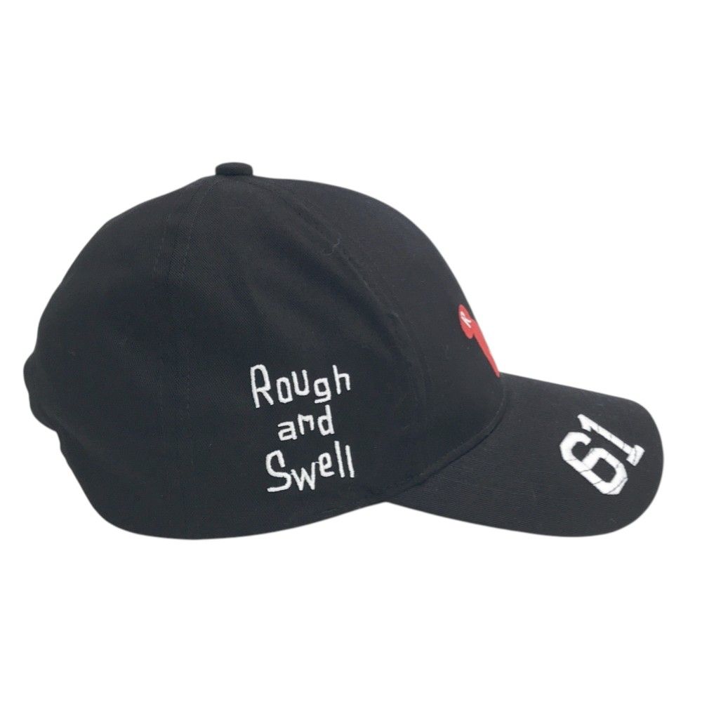 ラフ＆スウェル　ゴルフキャップ　フリーサイズ　ユニセックス　ブラック　新品 ラフアンドスウェル キャップ rough&swell 黒 DOT B.B.CAP ラフ