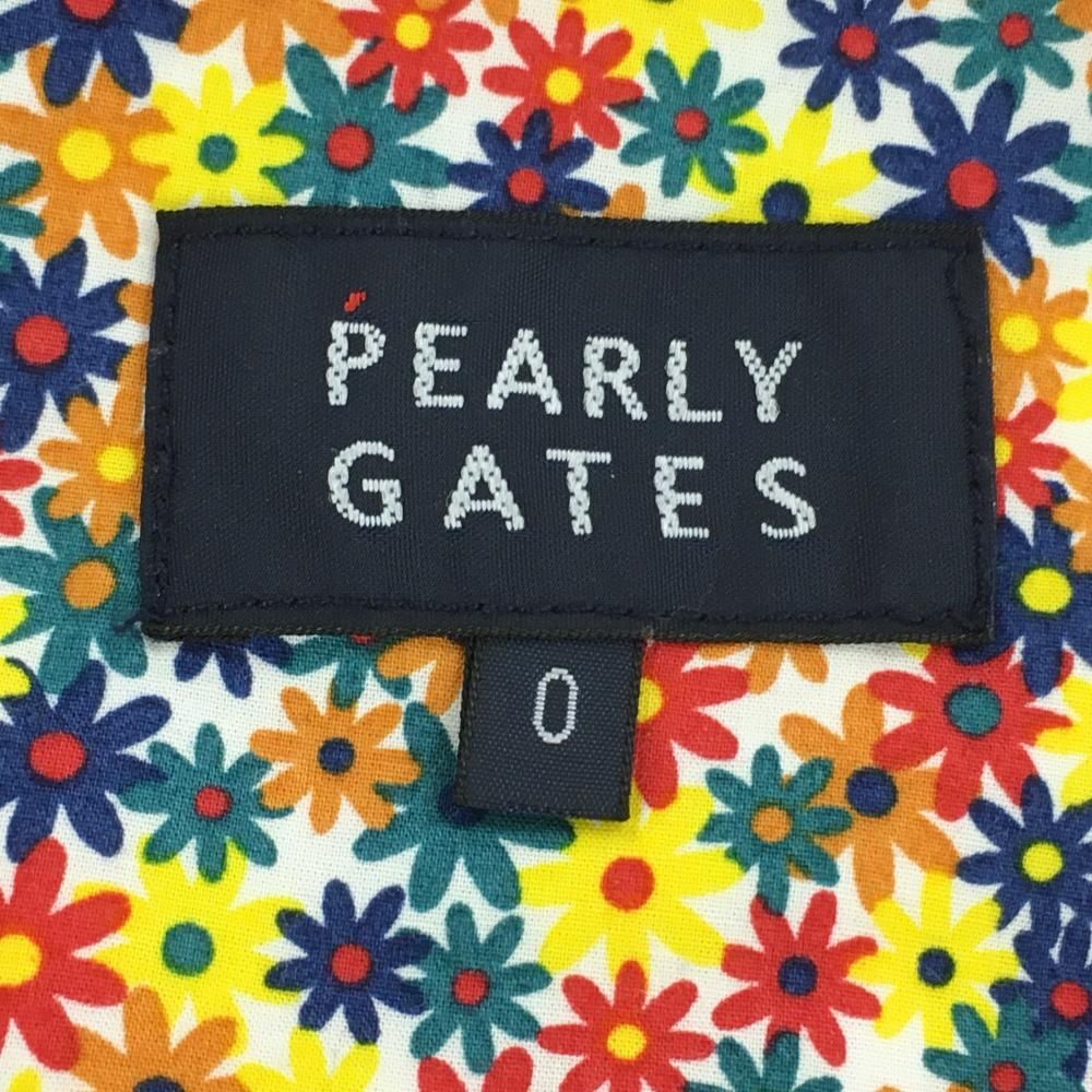 パーリーゲイツ パンツ　30周年モデル　花柄　ピンク　ゴルフ ロゴ刺繍　M パーリーゲイツ パンツ ピンク 30周年 ベルト部内側花柄