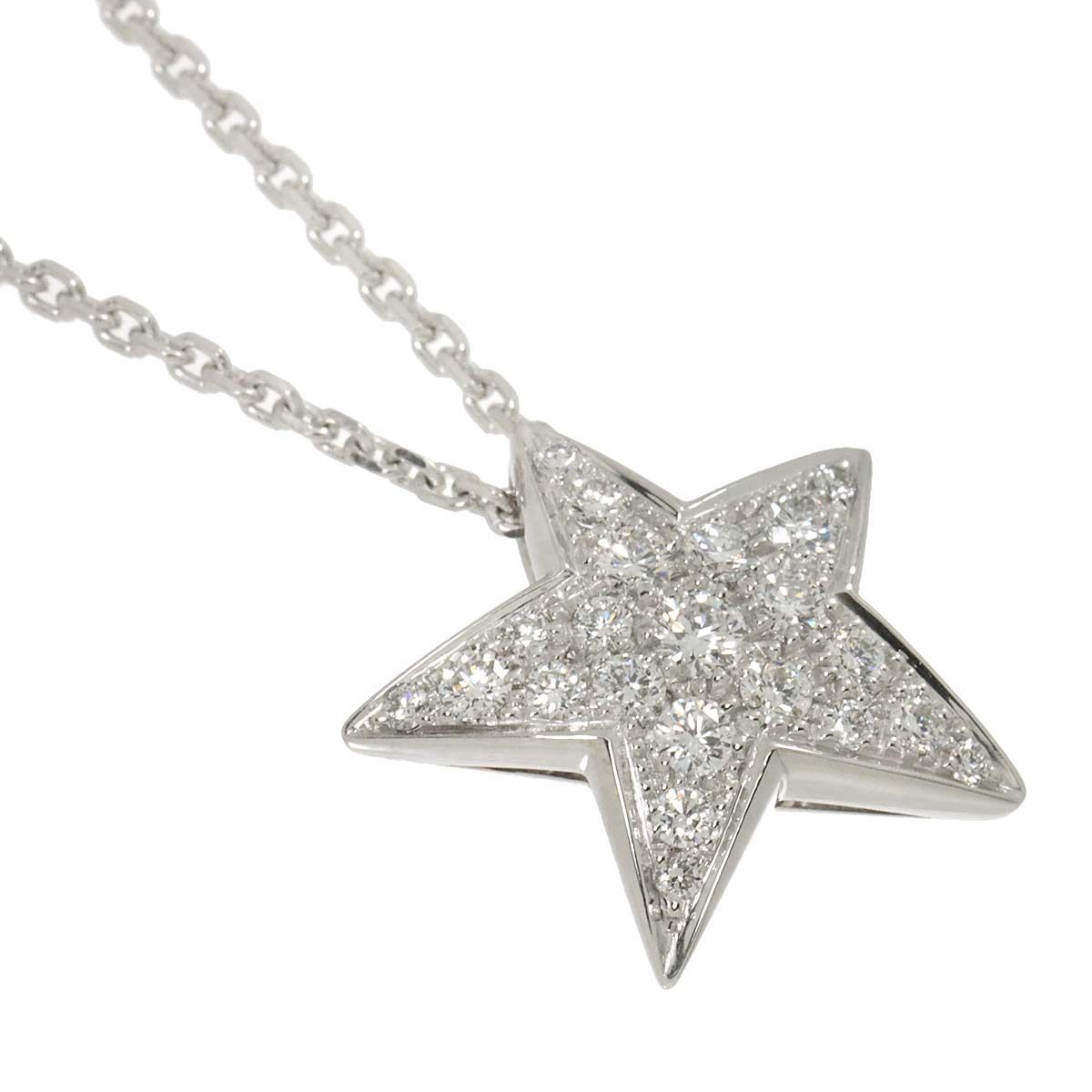 シャネル CHANEL コメット ダイヤ ネックレス ラージ LM 41cm K18 WG