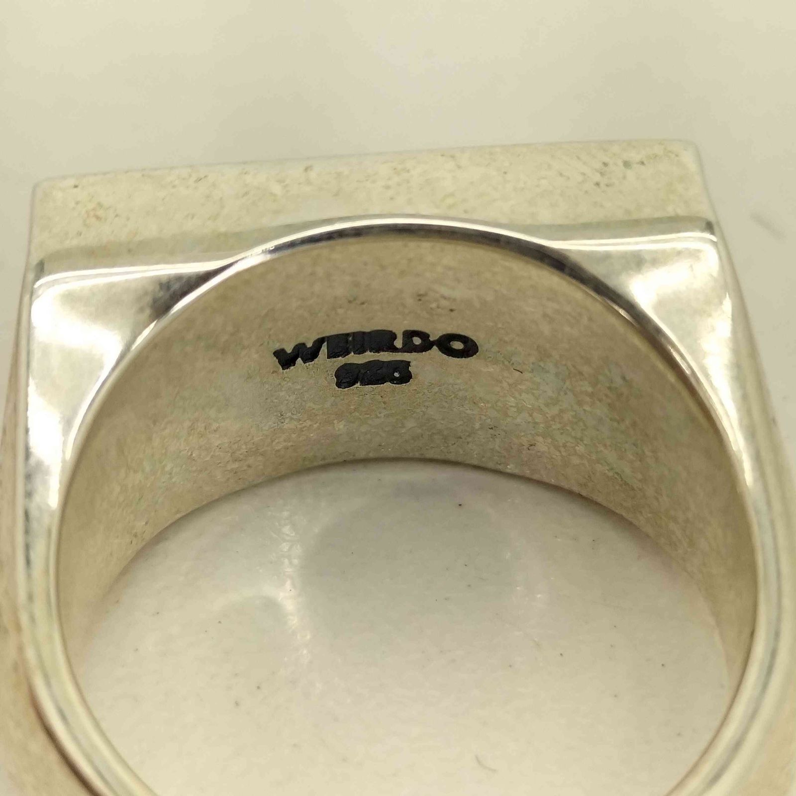 ウィアード WEIRDO SEXY PLAQUE - RING 925刻印 シルバーリング メンズ 
