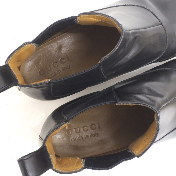 専用　GUCCI グッチ 202706 サイドゴア ブーツ 40.5レザー GUCCI グッチ 202706 サイドゴア ショートブーツ 39サイズ