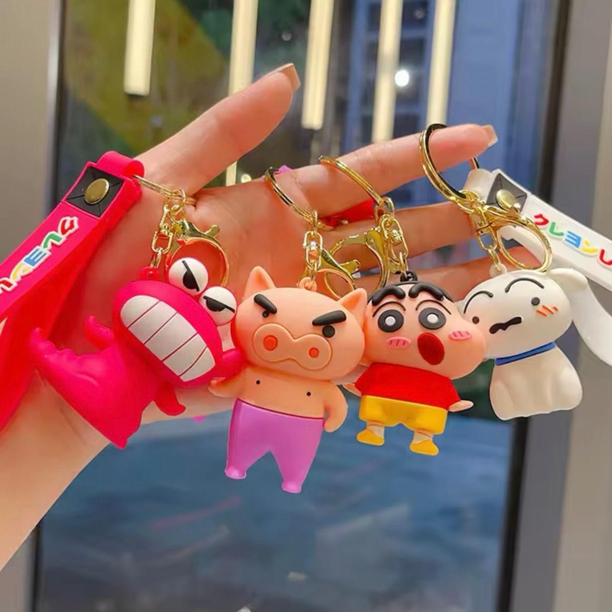 クレヨンしんちゃん　ストラップ　ぶりぶりざえもん　ドラえもん　アニメ　ワンピース 単品］クレヨンしんちゃん しんのすけ ぶりぶりざえもん シロ