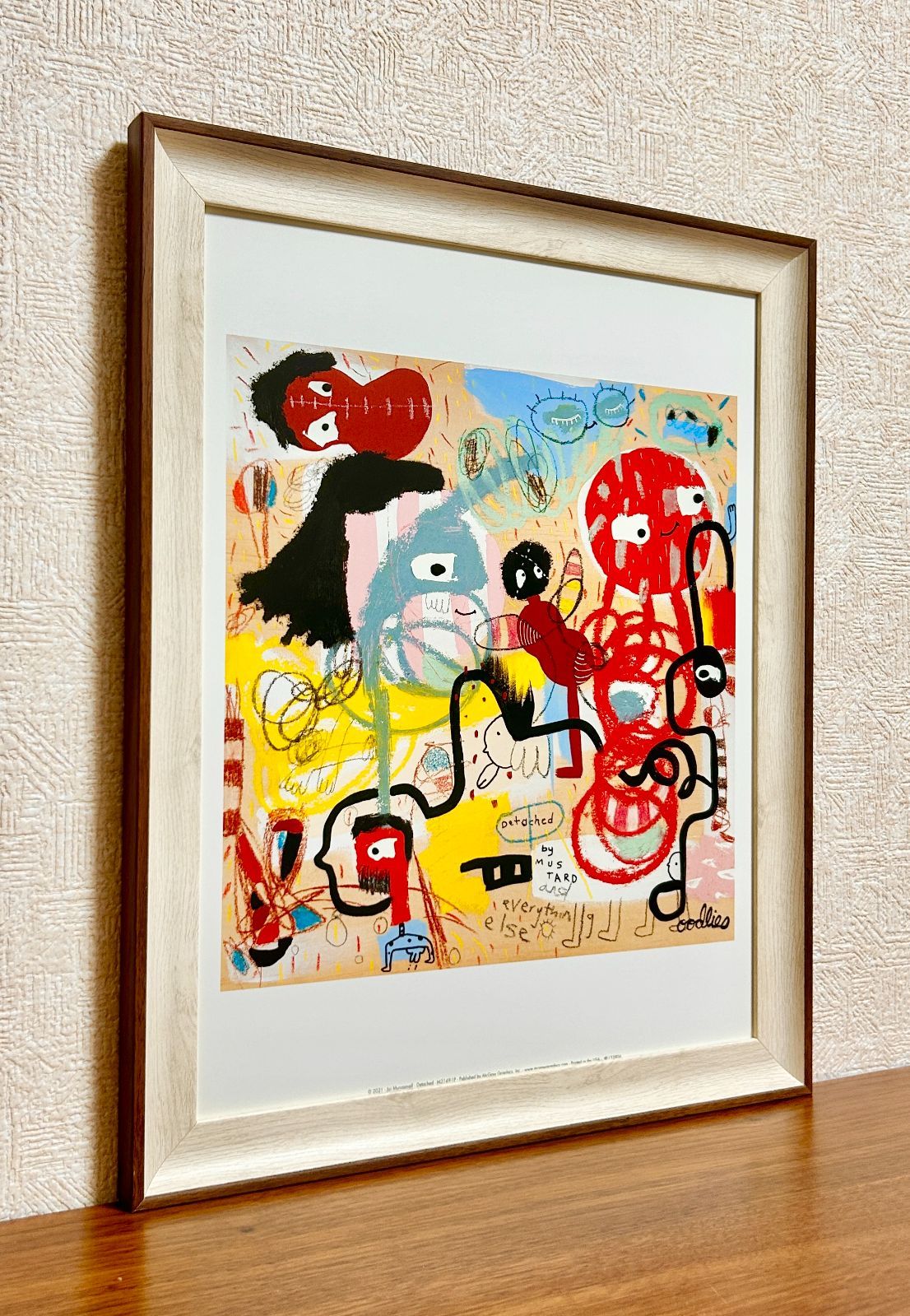 額縁　レア　アート作品 尾九 龍画 正面龍 赤龍 A4サイズ フレーム付き | iichi 日々の