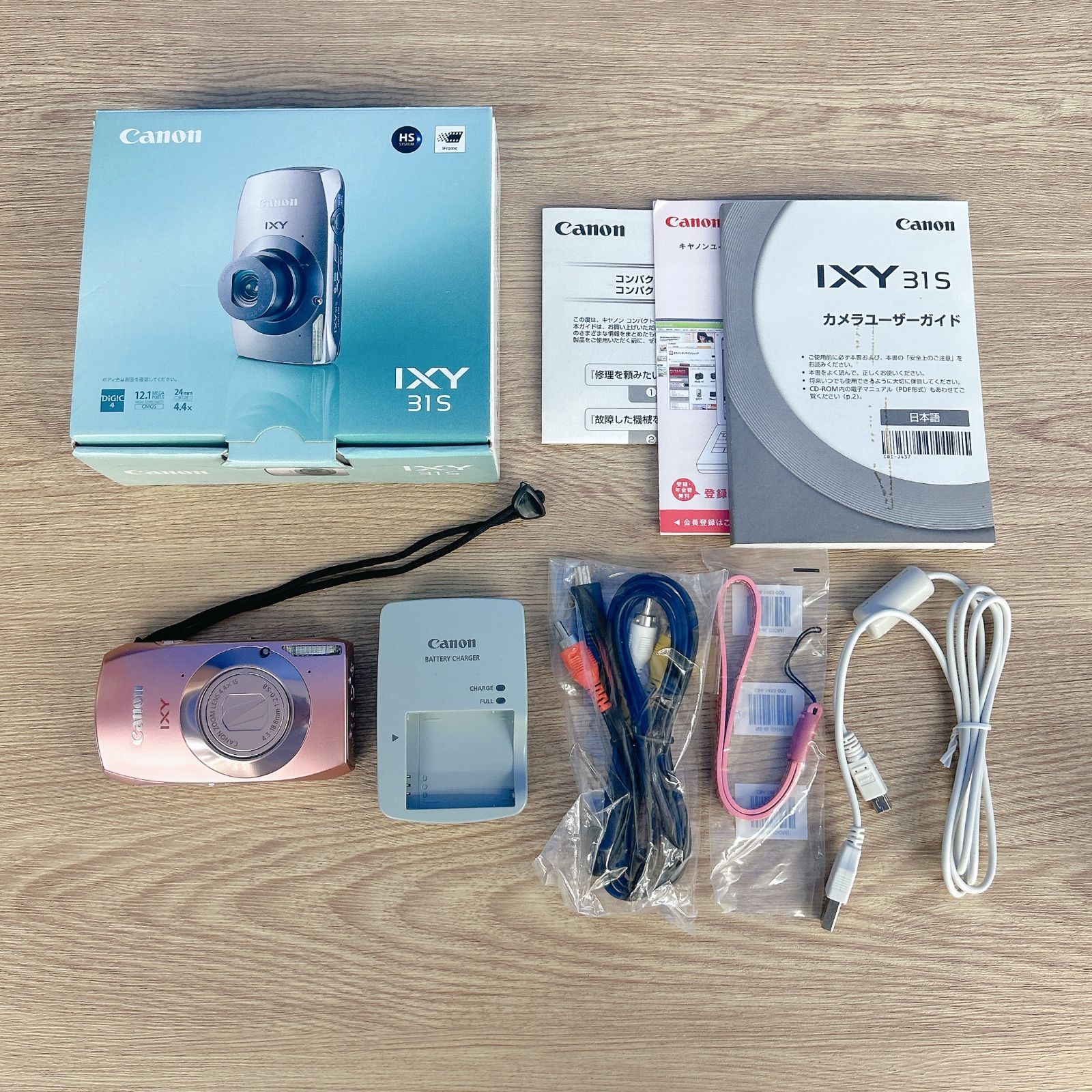 通電 済 CANON コンパクトデジタルカメラ IXY315 ピンク カメラ 2