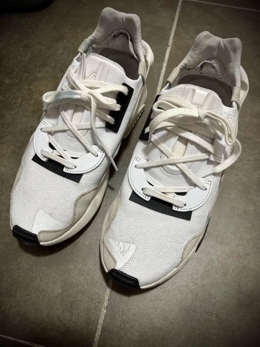 YOHJI YAMAMOTO ヨウジヤマモト Y-3 ZXトルション 白 スニーカー