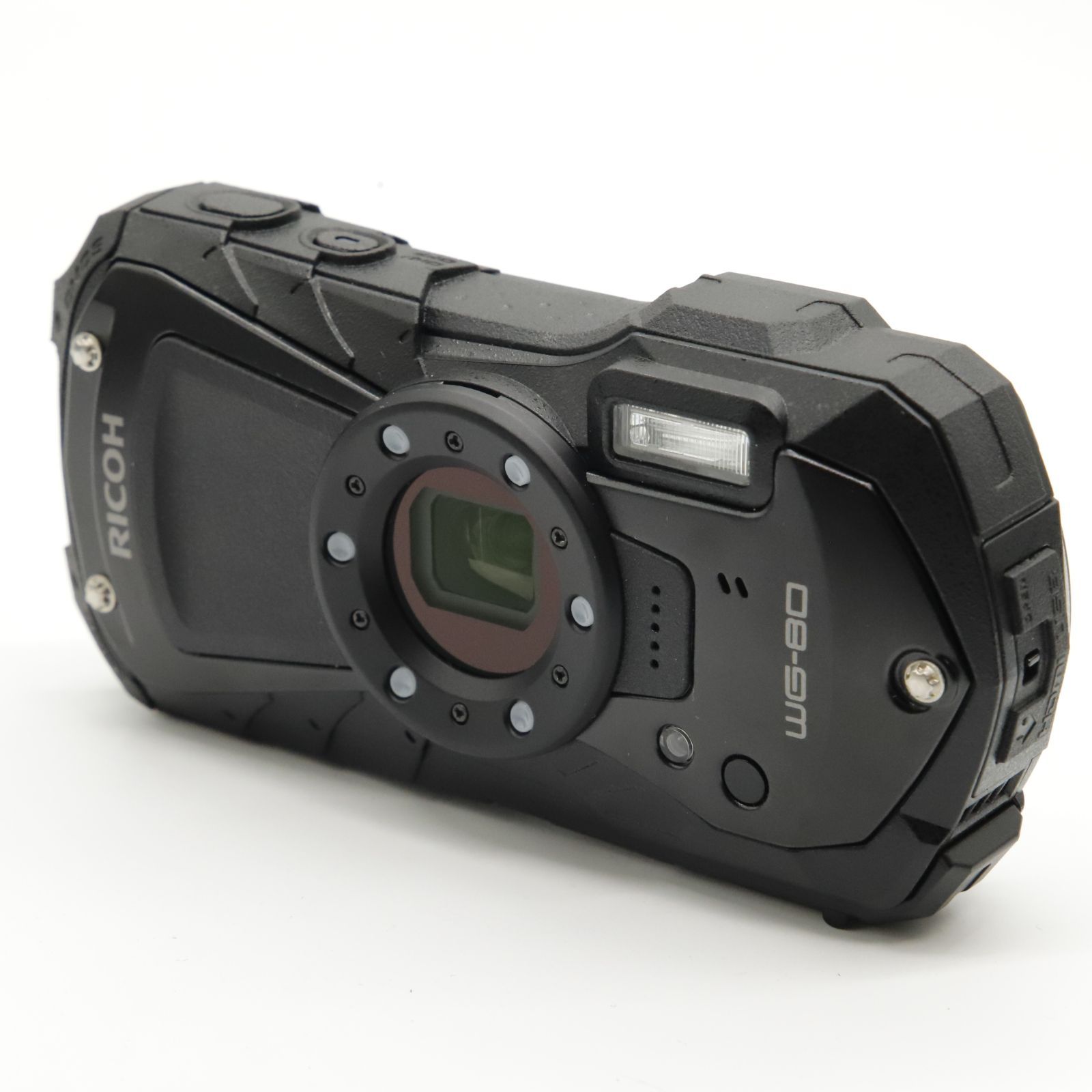 □ほぼ新品□ RICOH RICOH WG-80 BLACK リコー本格防水デジタルカメラ 