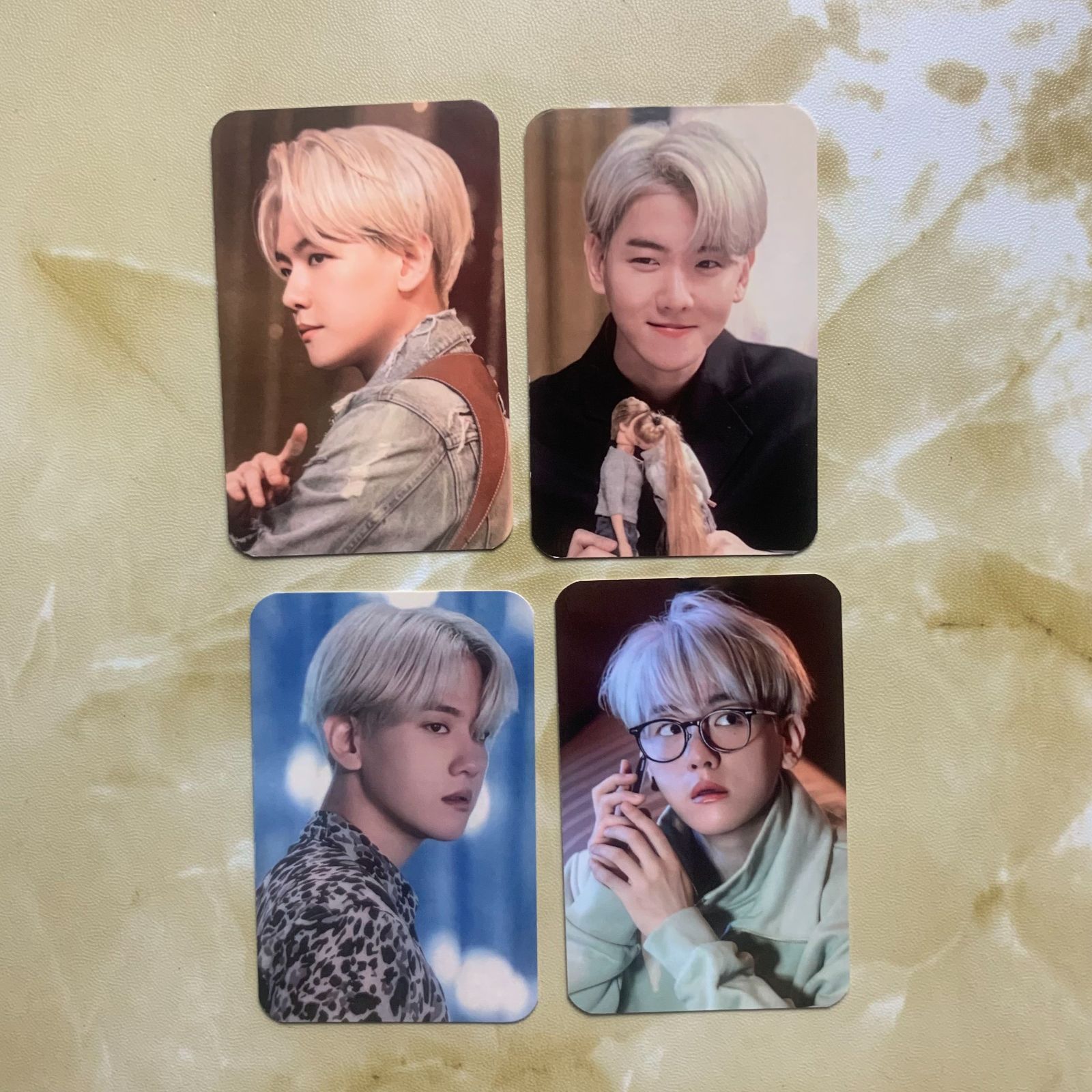 EXO シリアル ベッキョン BAEKHYUN 当選 シリアル トレカ 4枚 セット