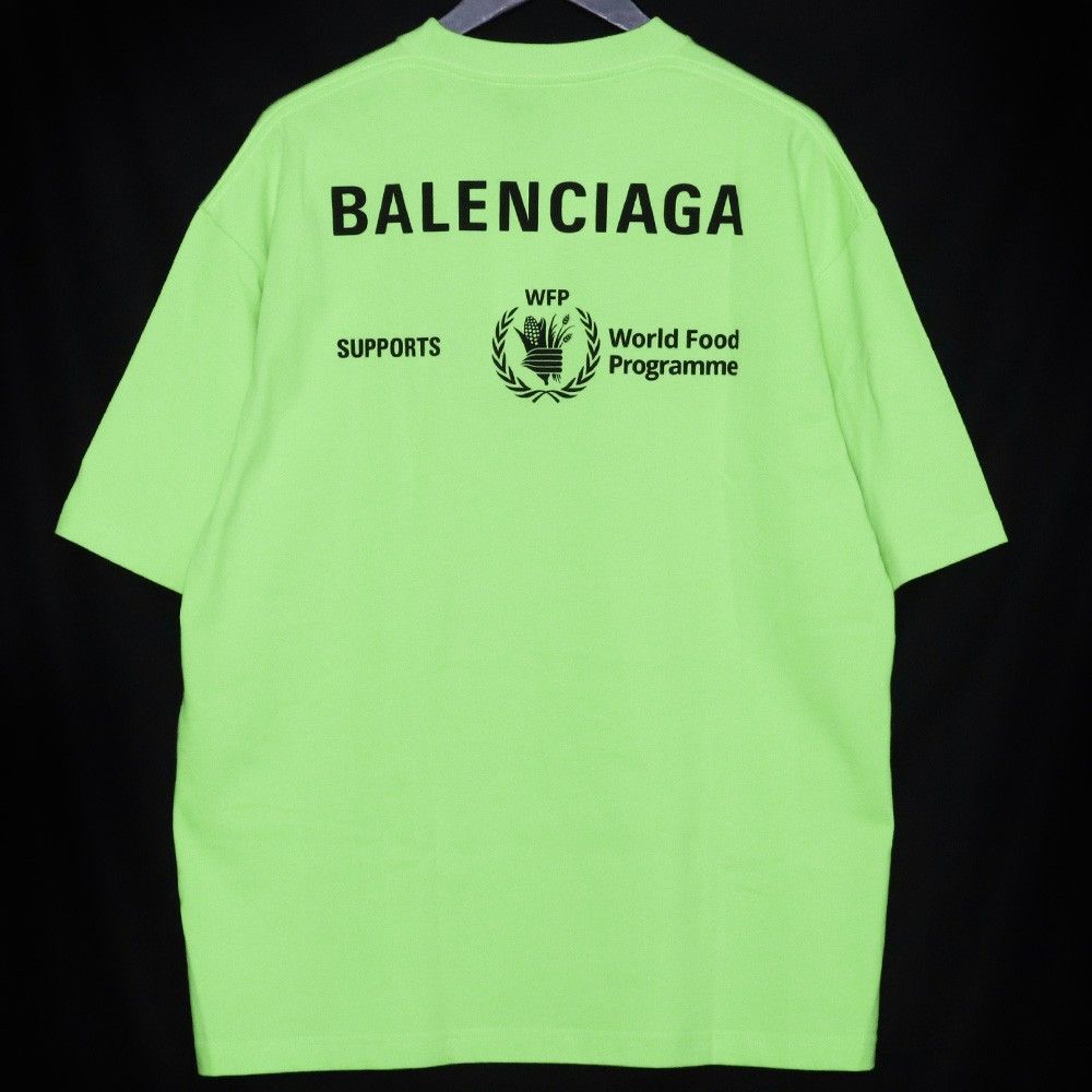 未使用 BALENCIAGA WFPロゴプリントオーバーサイズTシャツ Sサイズ