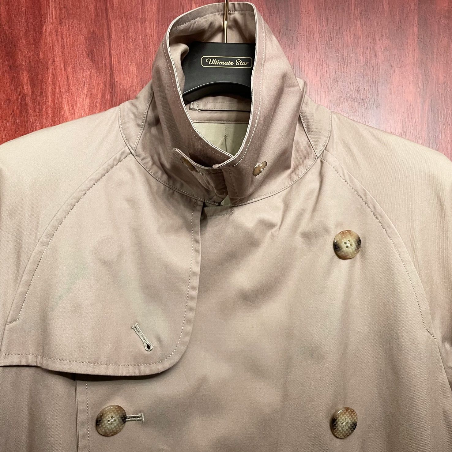 【希少】PHENOMENONタイダイ染めトレンチコート ベージュ M/38サイズ 希少】PHENOMENONタイダイ染めトレンチコート ベージュ M/38サイズ