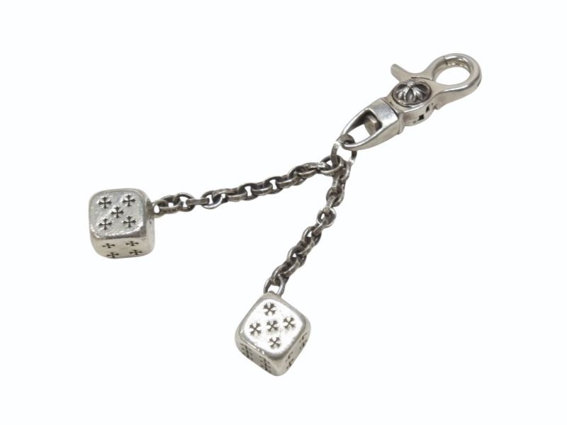 CHROME HEARTS クロムハーツ DICE DBL KEY CHAIN ダブルダイス キー  