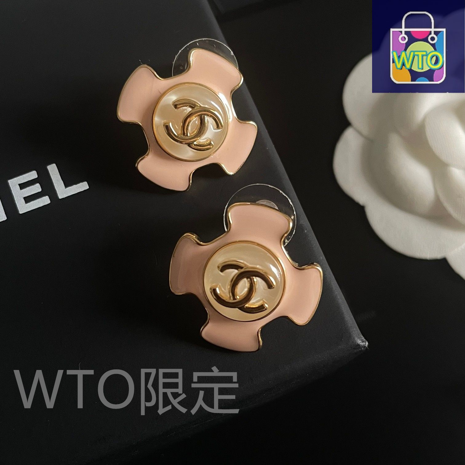 今日WTO】Chanel ヴィンテージ ダブル C ピアス 送料無料！在庫