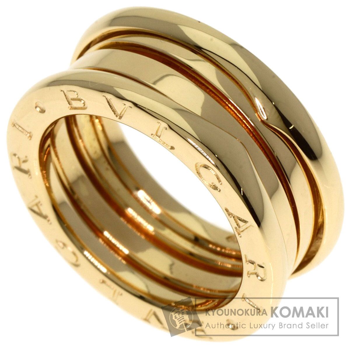 BVLGARI ブルガリ B-zero1 ビーゼロワン 2バンド 49 リング 指輪 K18YG レディース