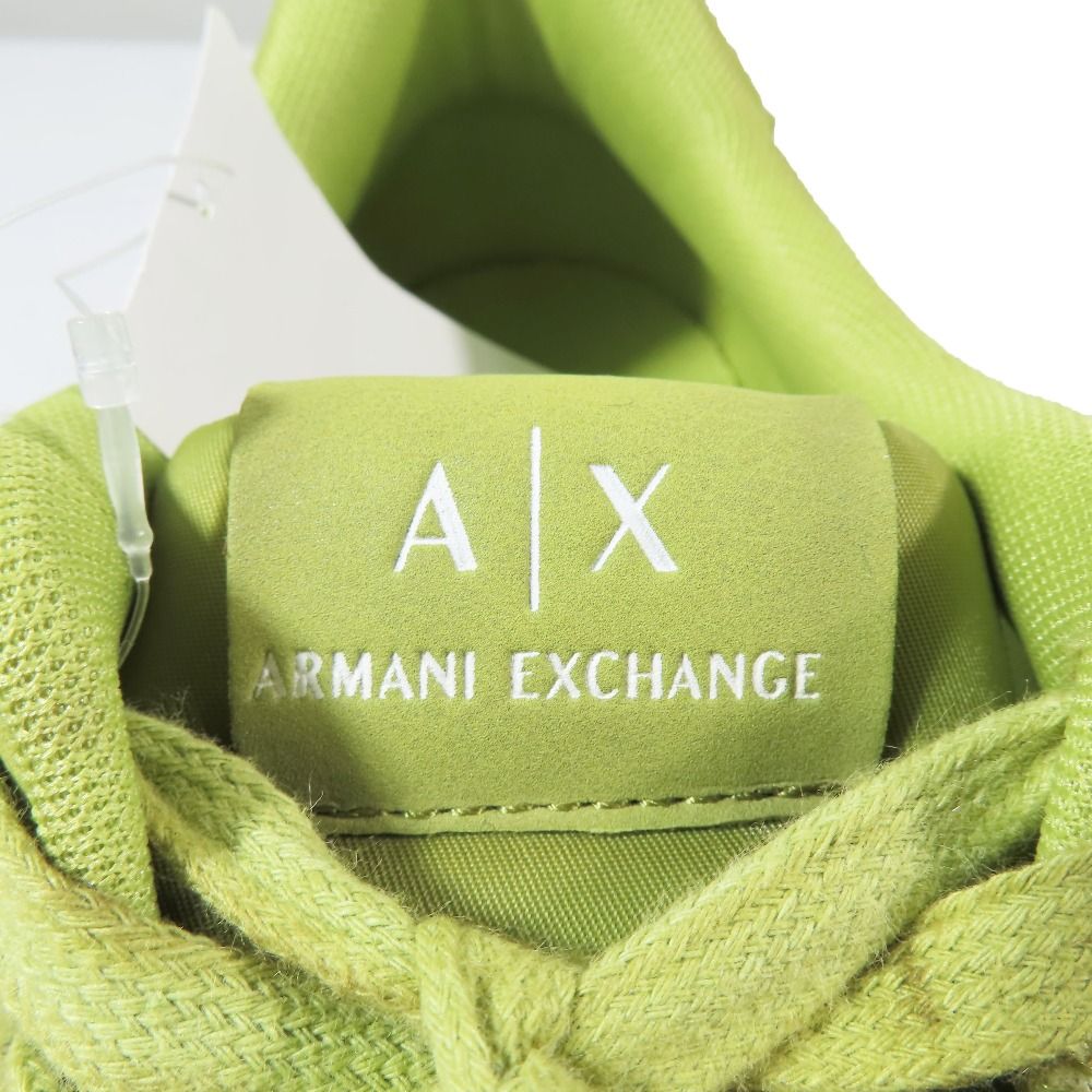 〈美品〉ARMANI EXCHANGE【24cm】ダットスニーカー グリーン 美品〉ARMANI EXCHANGE【24cm】ダットスニーカー グリーン