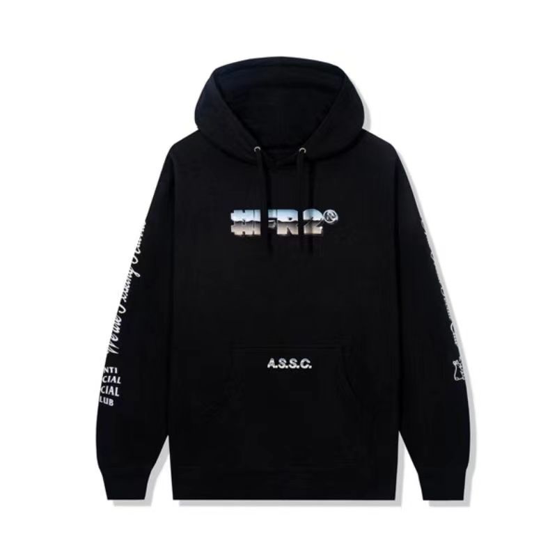 FR2連名ASSC FXXKING RABBITS 金属色アルファベットウサギ男女カジュアルパーカー - メルカリ