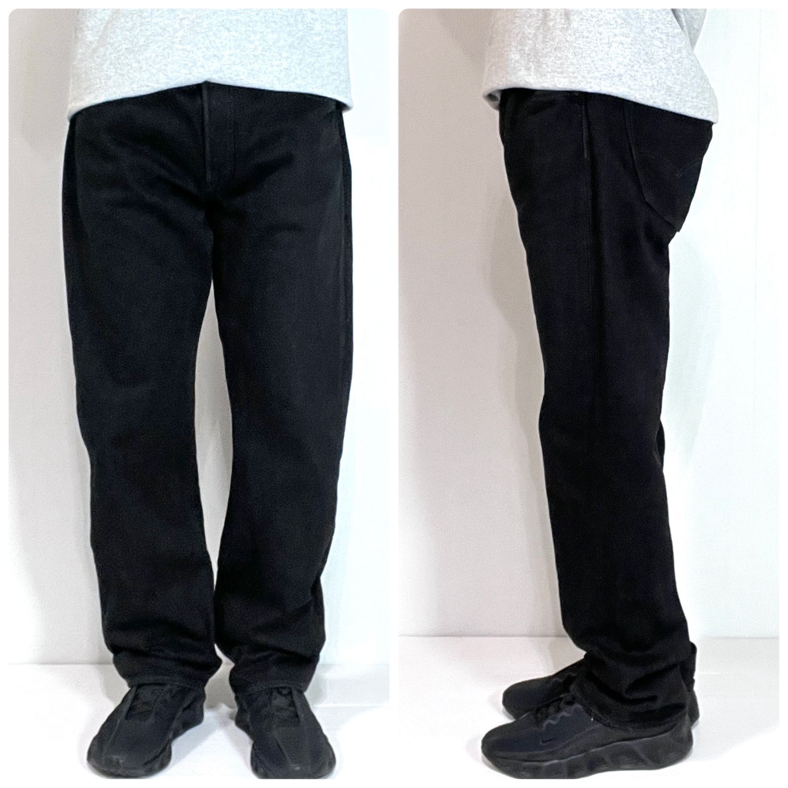 美品 Levi's リーバイス 501 W36 L32 後染め ブラックジーンズ 00501