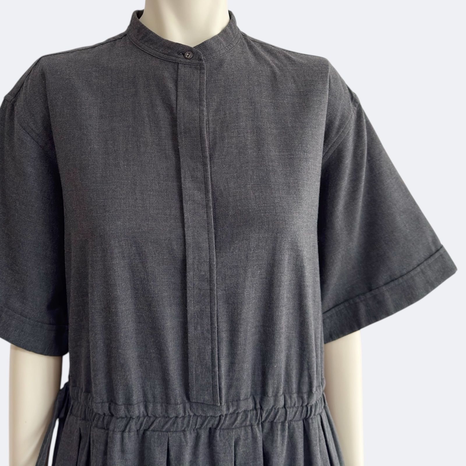 Drawer ドゥロワー ワンピース ダークグレー コットン Drawer ドゥロワー ワンピース ダークグレー コットン - メルカリ