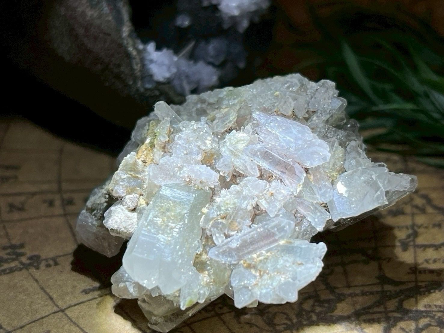 ①インド マニハール産 ヒマラヤ水晶 原石 クラスター セルフヒールド 貫入水晶 ①インド マニハール産 ヒマラヤ水晶 原石 クラスター セルフヒールド