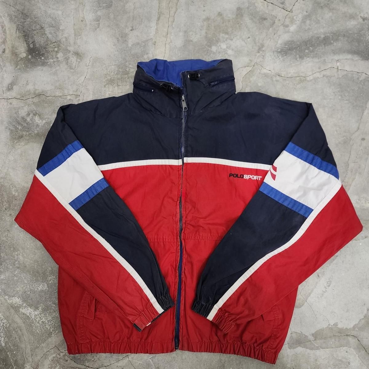 【雷市場（ポンジャン）商品韓国直送】ポロ スポーツ カラー ブロック ヨット ジャケット 90s