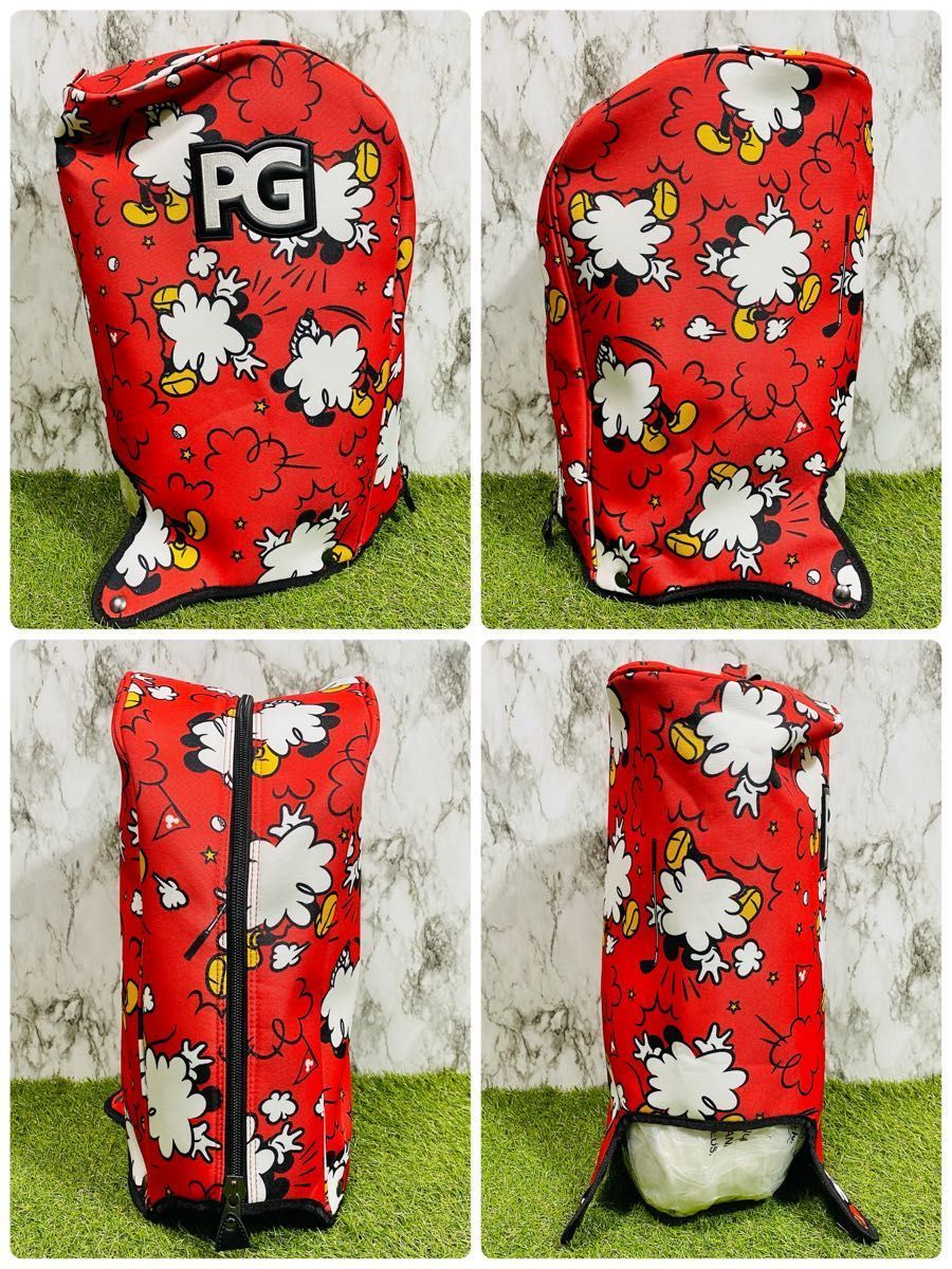 PEARLY GATES スタンドキャディバッグ PG 89 黒赤 パーリーゲイツの