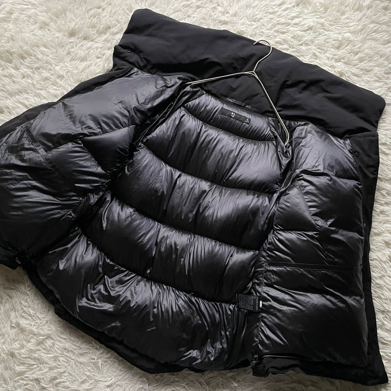 美品 ジルサンダー ユニクロ+J ハイブリットダウンジャケット 黒