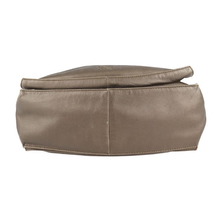 LOEWE ロエベ ショルダーバッグ ナッパレザー ブロンズ系 シルバー金具 