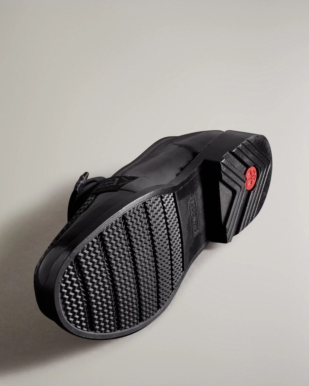 口コミで人気急上昇！【正規品取扱店･新品】 HUNTER レインシューズ レディース リファインド ボウ グロス ペニー ローファー WFF1096RGL ハンター REFINED BOW GLOSS PENNY LOAFER 完全防水 ハンドクラフト ラバー ゴム ヒール2.7 ベルクロ式