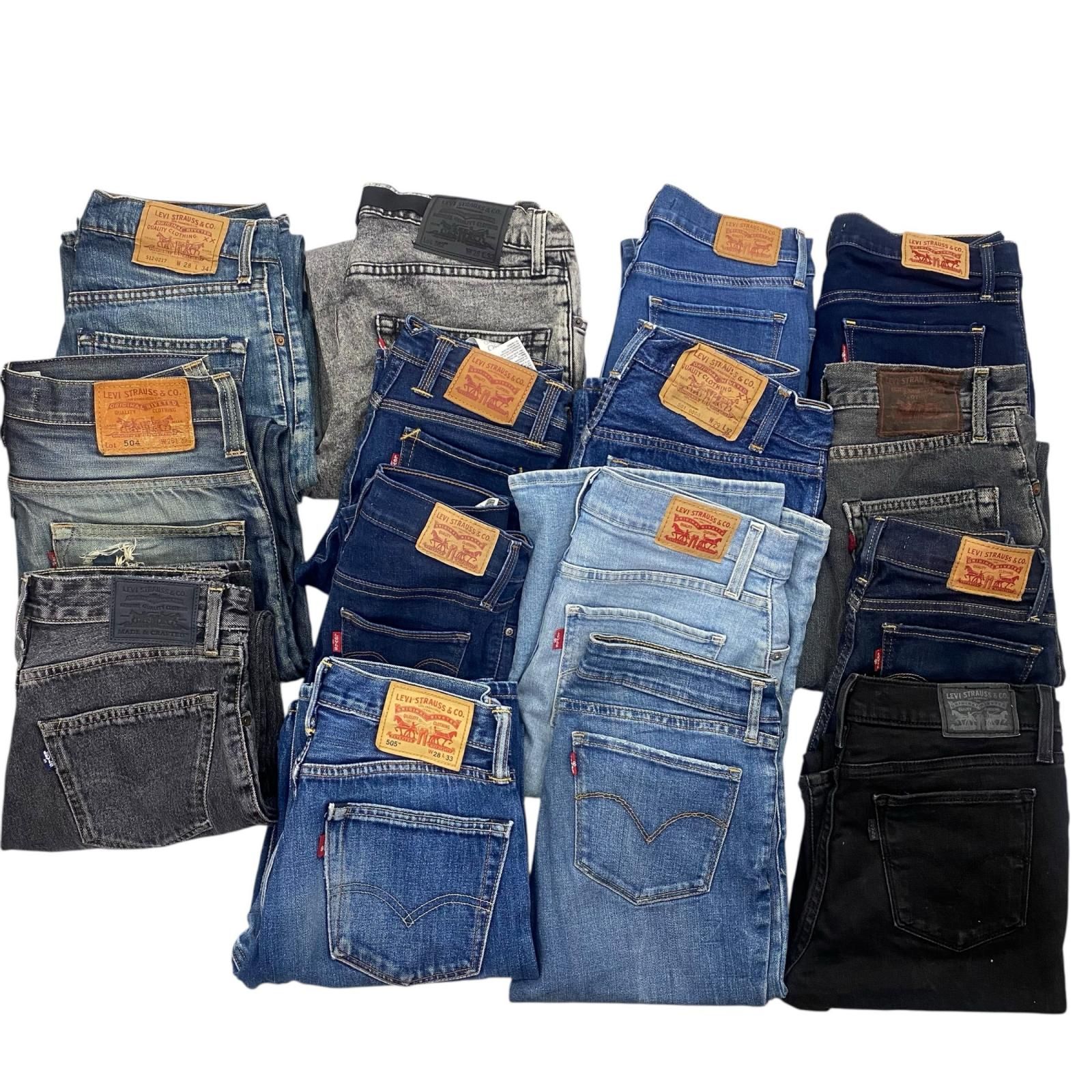 186005 Levi s リーバイス デニム スカート パンツ 501含む インディゴ ブラック レディース 15点