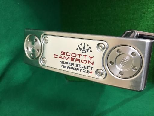 タイトリスト SCOTTY CAMERON SUPER SELECT NEWPORT 2.5 PLUS 34インチ パター PT スチール フレックスその他 メンズ 男性用 右利き 右用 Aランク ゴルフクラブ