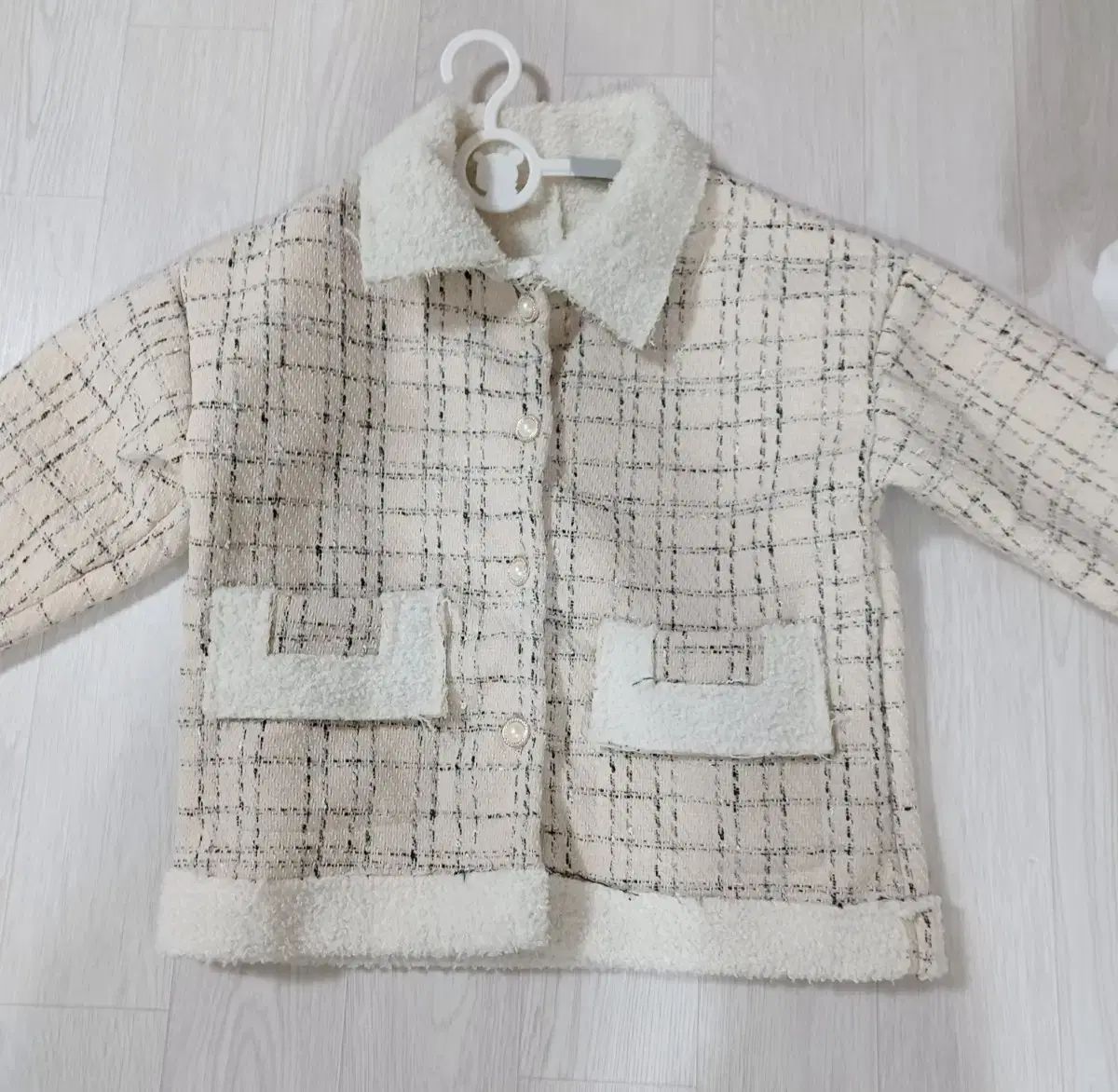 女児 ツイードジャケット 兼 コート 130