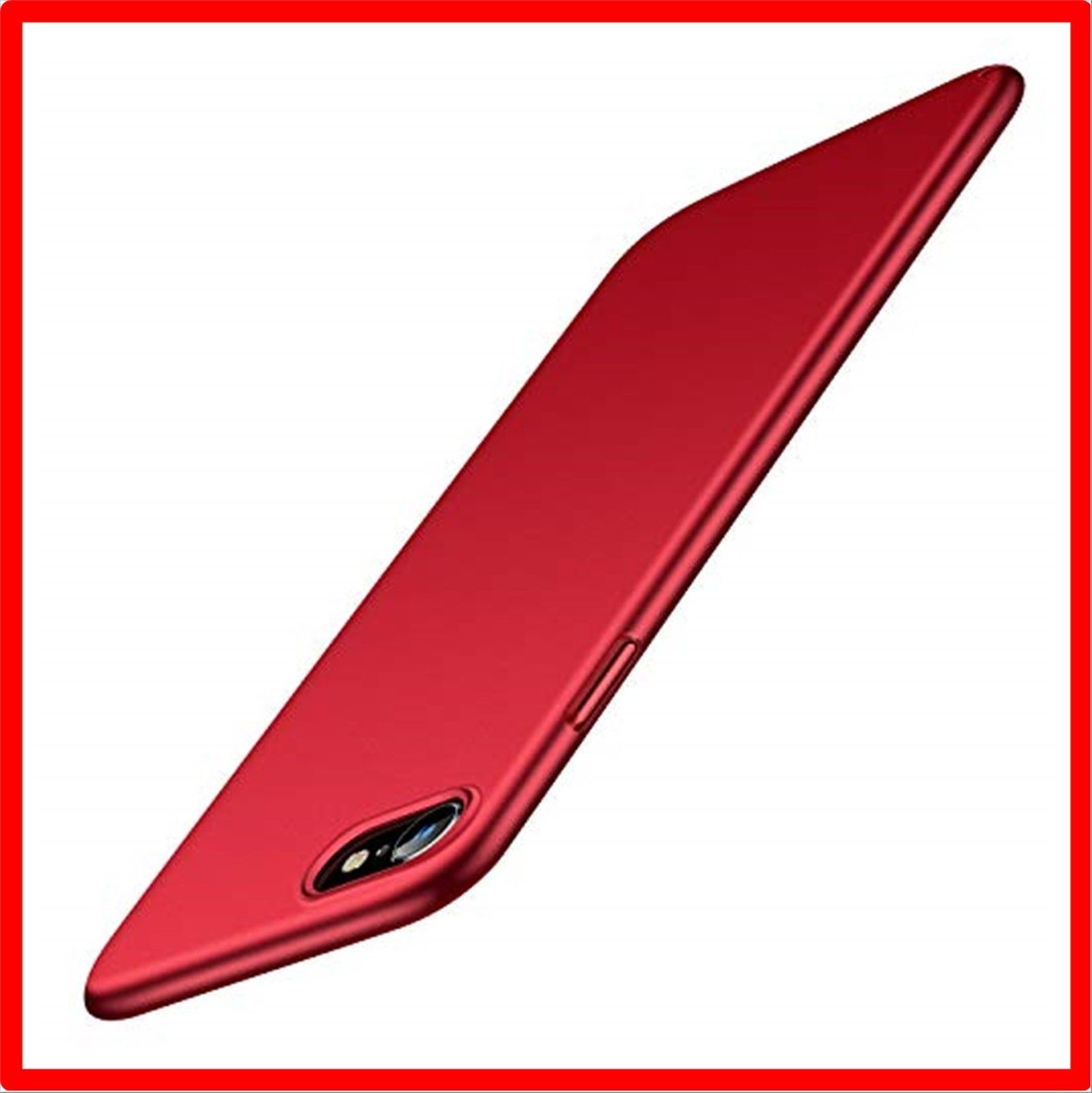 【匿名配送】 iPhone se/7/8用_レッド iPhone SE 用ケース 2022 iPhone SE2・8・7 ケース 4.7インチ対応 薄型 PC 