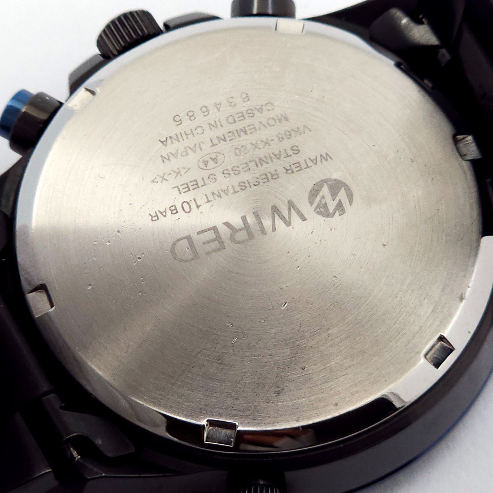 SEIKO セイコー ワイアード クロノグラフ VK68-KX20 QZ 動作品 青