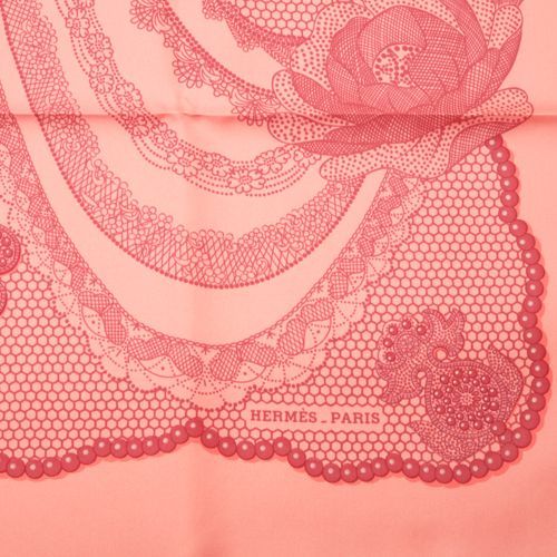 未使用 エルメス HERMES スカーフ カレ90 シルク Doigts de Fee