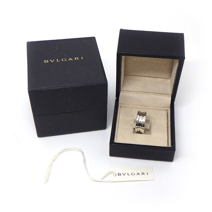 BVLGARI B.ZERO1 リング K18WG ビーゼロワン 3バンド　箱有 ブルガリ BVLGARI リング B-zero1 ビーゼロワン 3バンド ロゴ