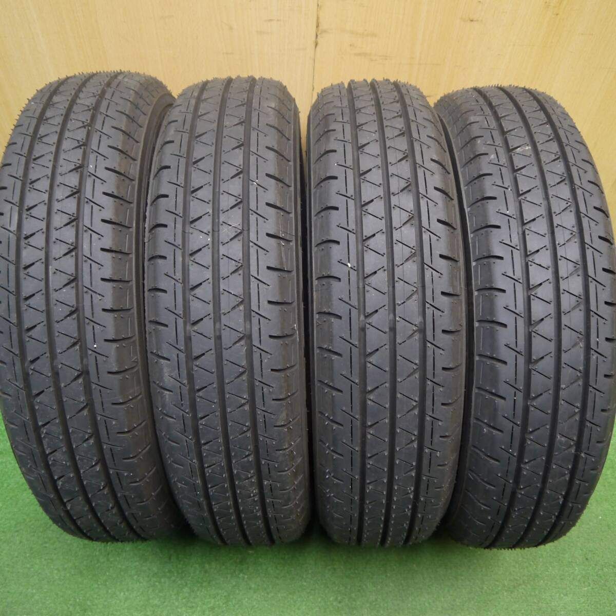 新車外し 24年 145|80R12 80|78N ヨコハマ BluEarth-Van RY55 タイヤ 12インチ 軽トラ 軽バン バモス エブリイ等 5031401Hノタ