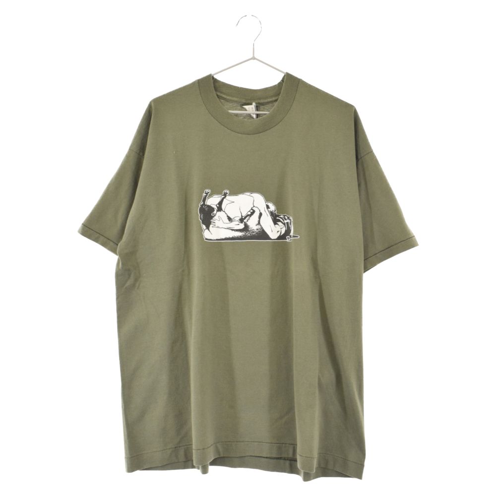 VINTAGE (ヴィンテージ) 90S NOFX Eating Lamb Tour T-shirt ヴィンテージ ノーエフエックス イーティング  ラム ツアー 半袖Tシャツ グリーン
