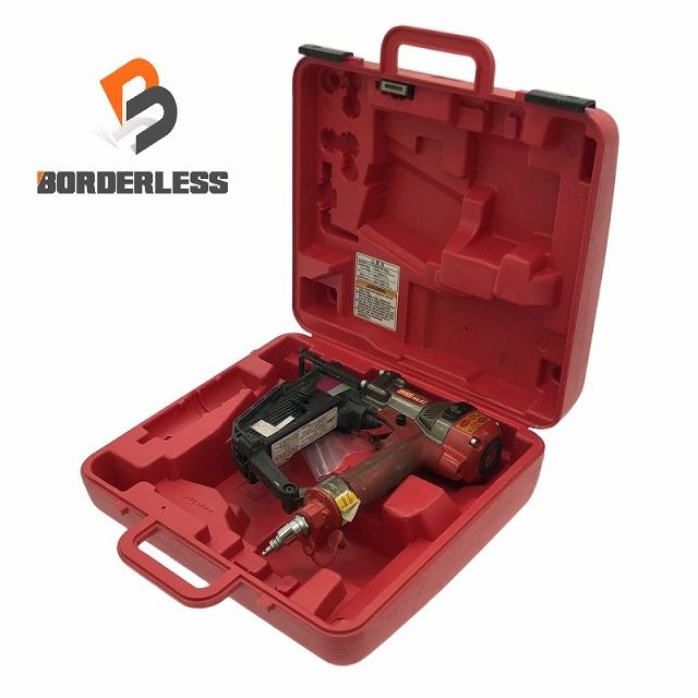 ☆品☆ MAX マックス 高圧釘打機 スーパーネイラー フロアタッカ HA-57/957T ケース付き フロア 釘打ち機 エアータッカー 105583