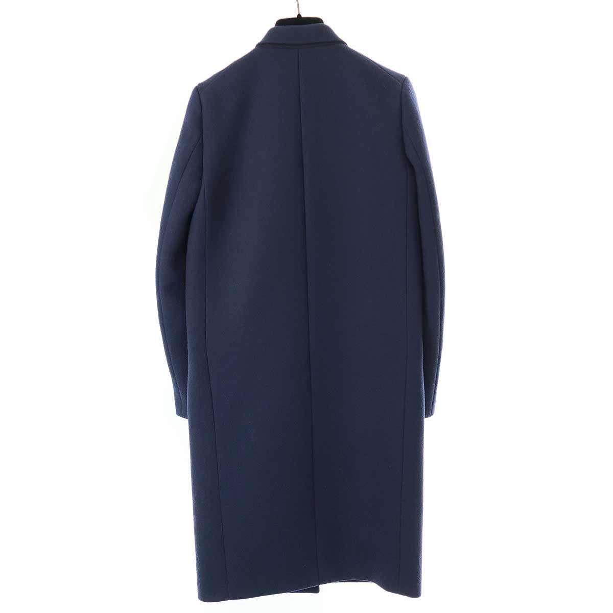 CELINE セリーヌ フィービー期 メルトンクロンビーコート ネイビー 34