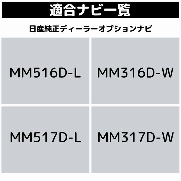 日本製】セレナ C27 アラウンドビューモニター ナビ 出力 移設 映像 分配 日産純正ディーラーオプションナビ用 MM517D-L MM516D-L  MM317D-W MM316D-W MM518D-L 対応 カプラーオン 【ネコポス配送】 - メルカリ