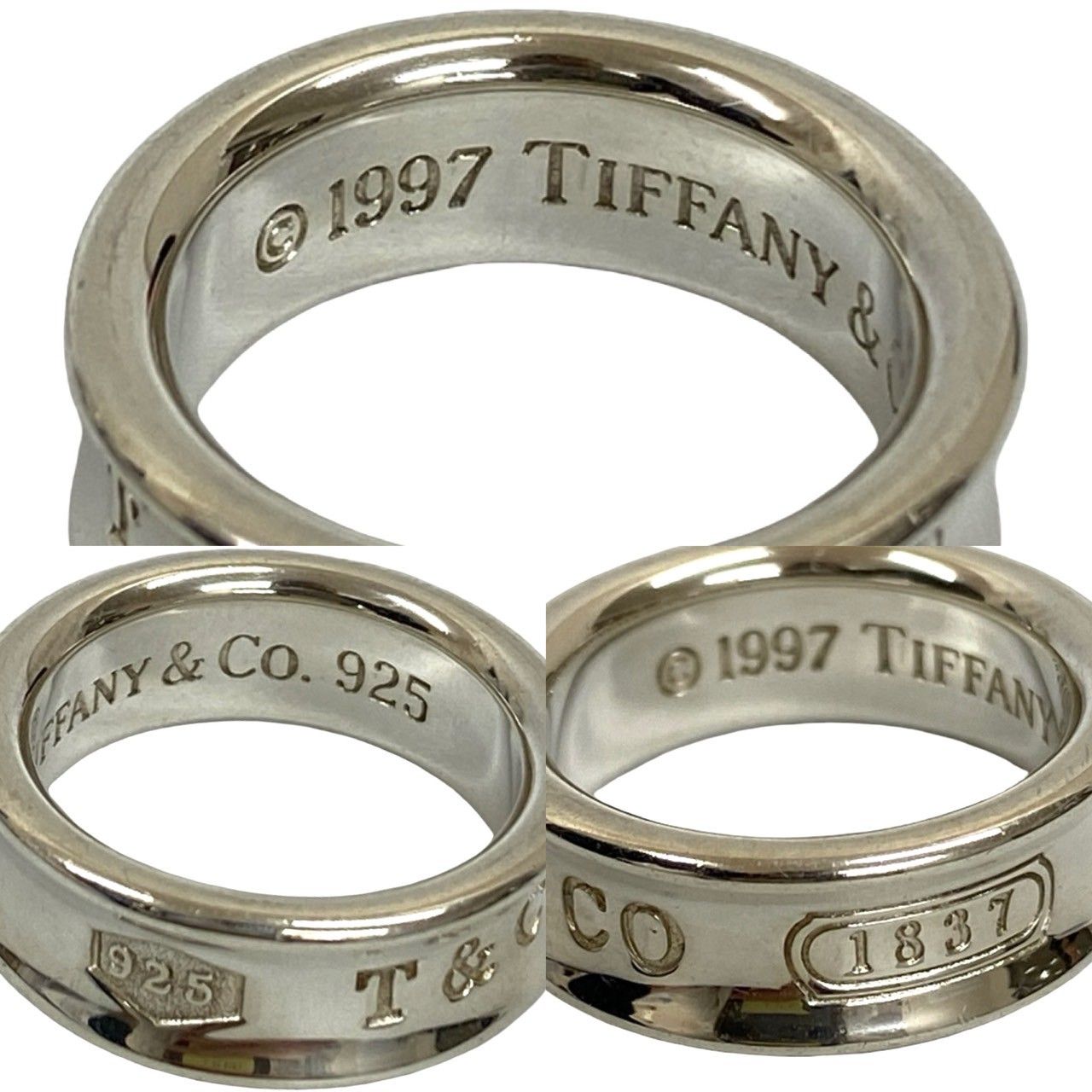 極 美品 TIFFANY&Co. ティファニー ナローリング シルバー925