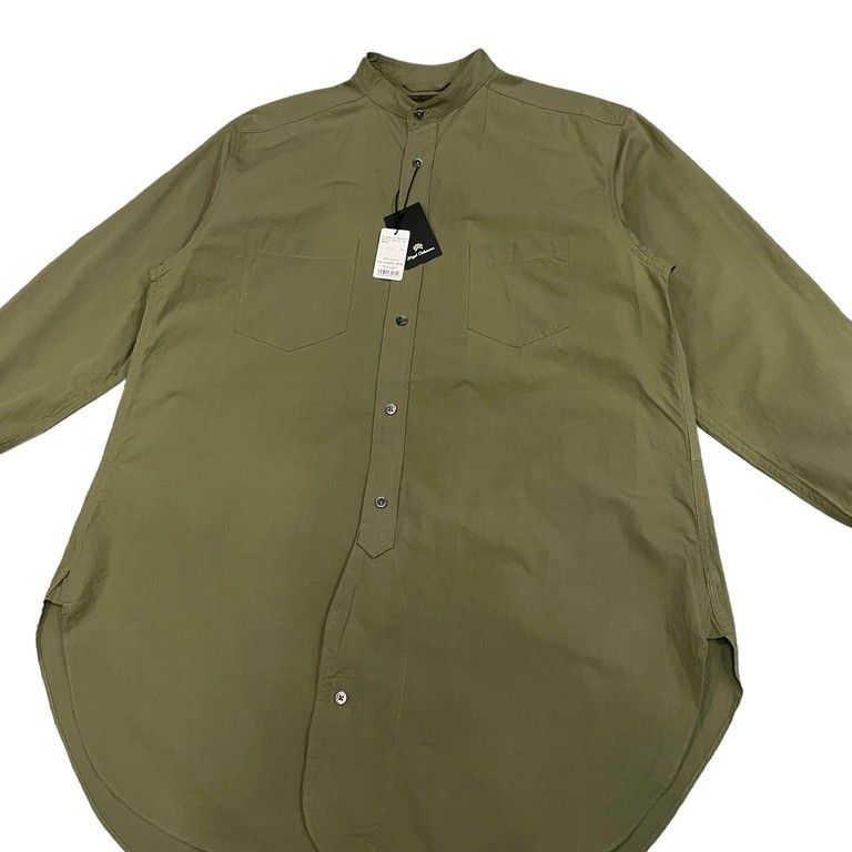 メルカリ市限定sale Nigel Cabourn 21SS グランパシャツ Nigel Cabourn 21SS コットンツイルスタンドカラーグランパシャツ 新品