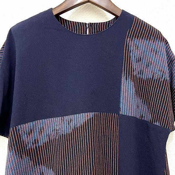 snc 詩仙堂 ヒトシタムラ BY HITOSHI チュニック 紺系 オレンジ