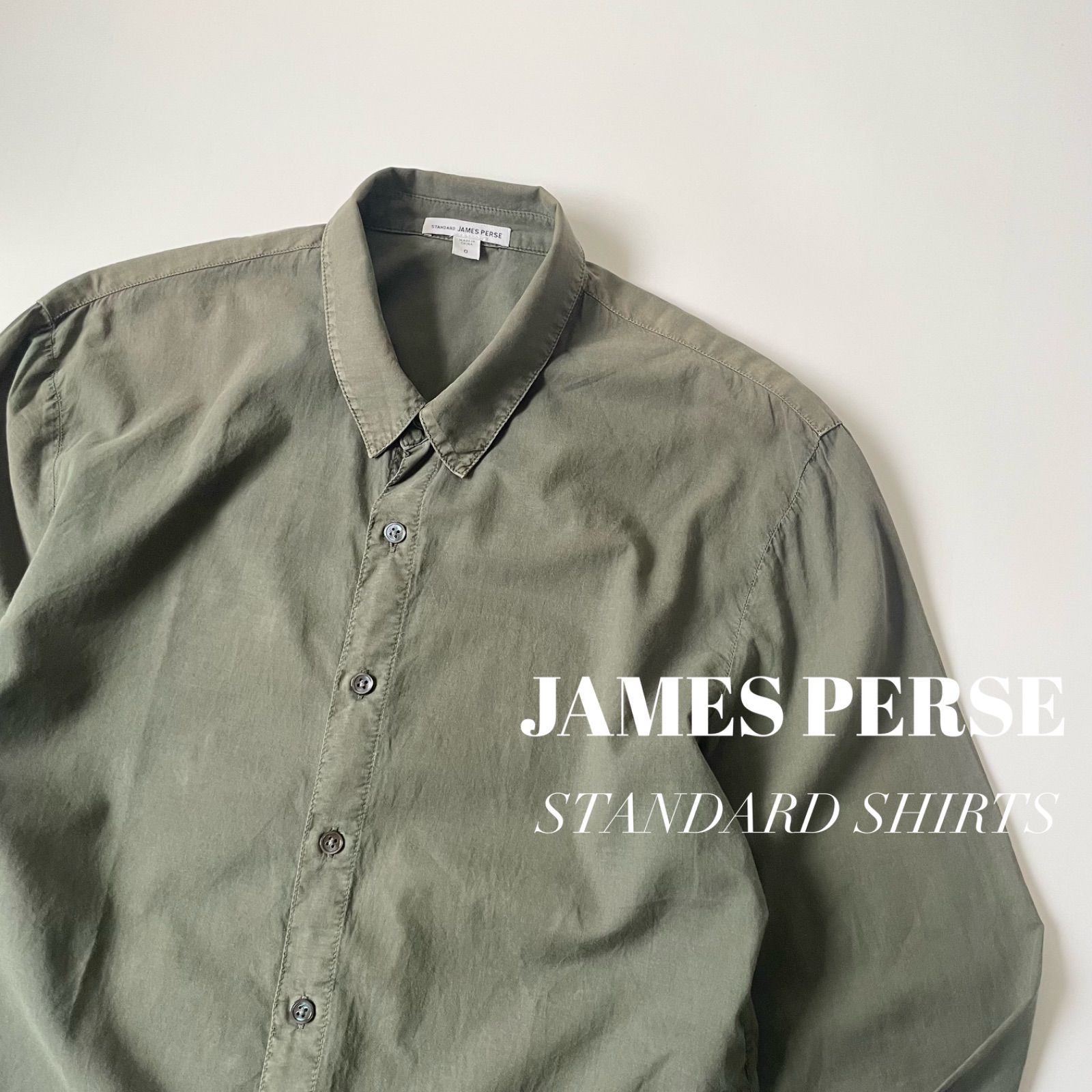 JAMES PERSE　ジェームスパース　/　スタンダードシャツ　コットン　レギュラーカラー