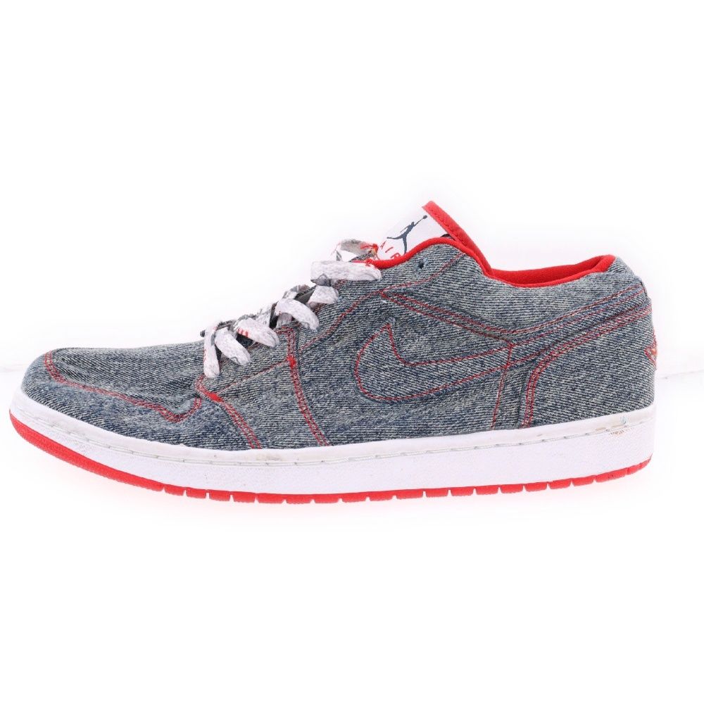 NIKE (ナイキ) 【観賞用 2006年製】WMNS AIR JORDAN 1 RETRO LOW DENIM ウィメンズ エアジョーダン 1 レトロ デニム ローカットスニーカー インディゴ US13/30cm 315921-491