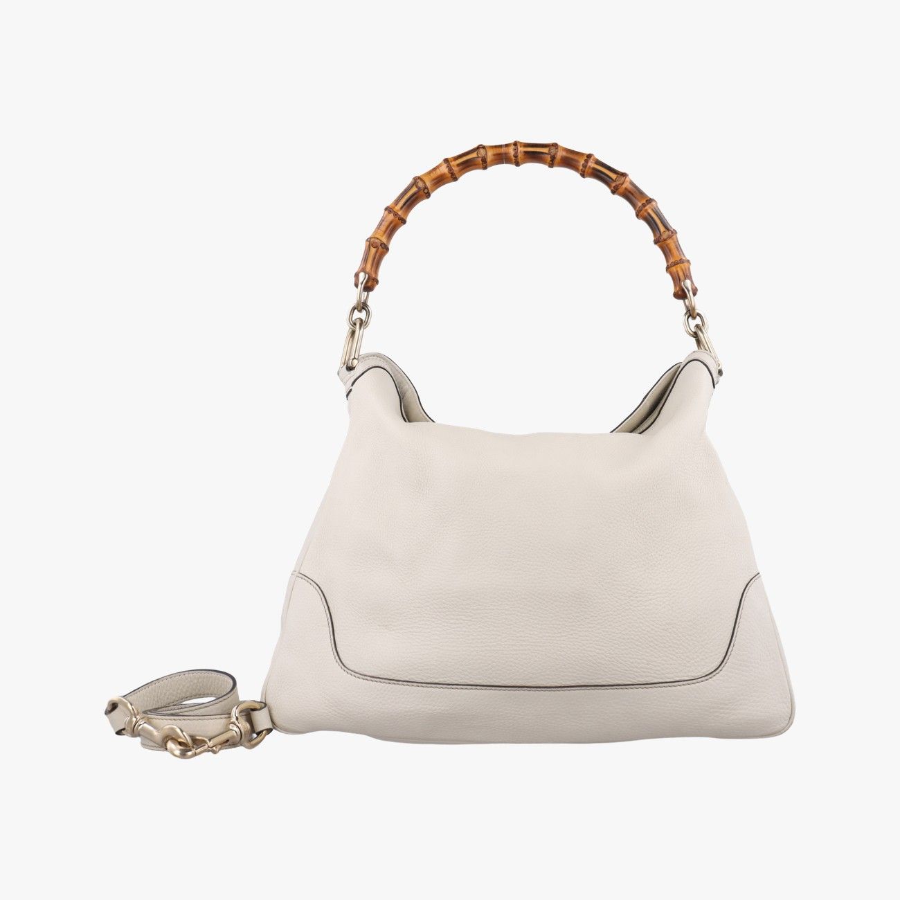 グッチGucciバンブー ホワイト レザー 282315 G010783310