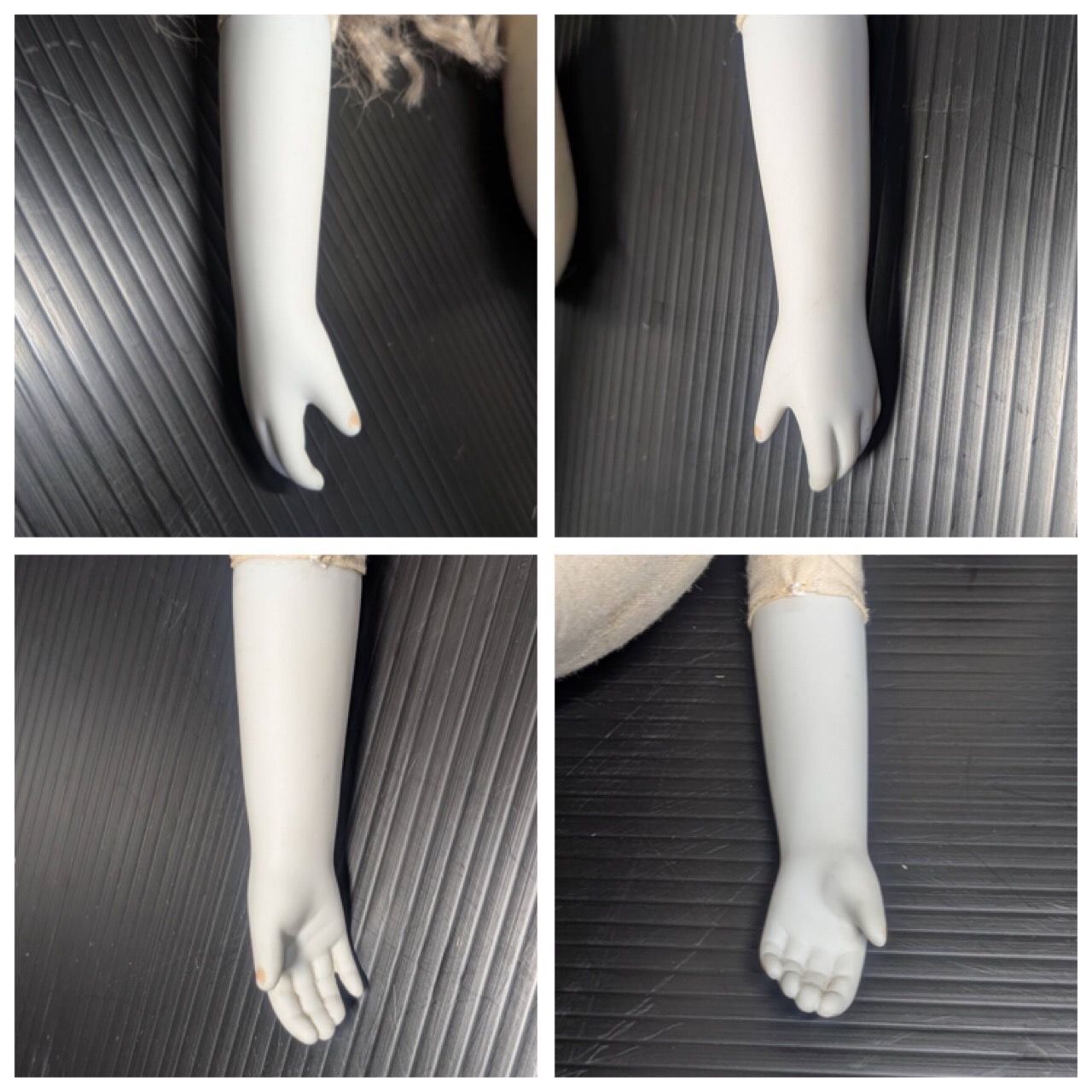 若月まり子 ビスクドール 大型 65cm 陶器 青い瞳 ロングドレス 白 若月