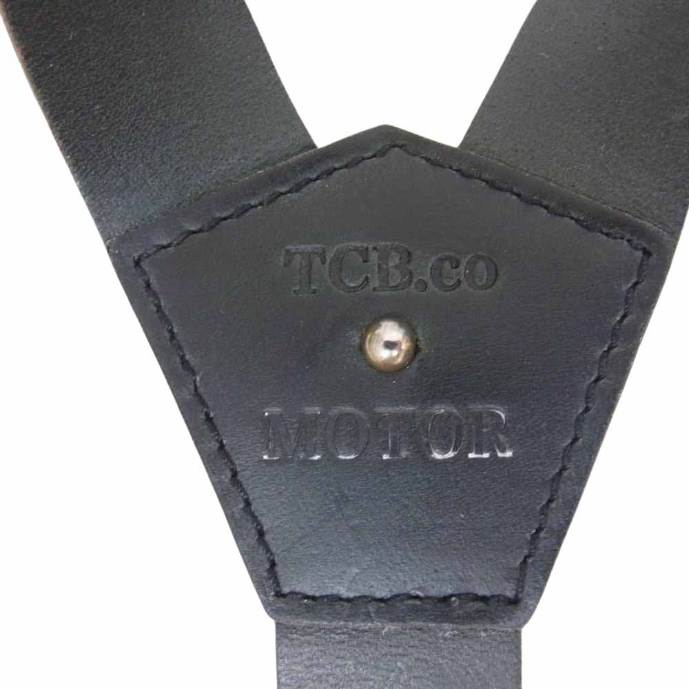 MOTOR x TCB レザー サスペンダー